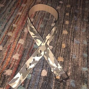 Relic Vegan Leather Camouflage Belt with Silver Buckle